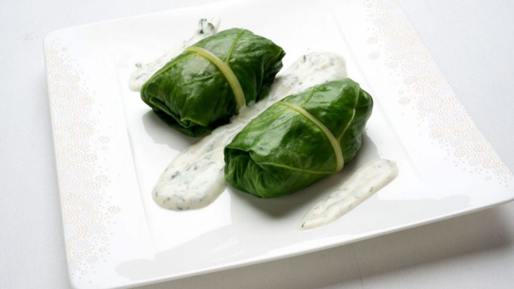 acelgas rellenas con vegetales