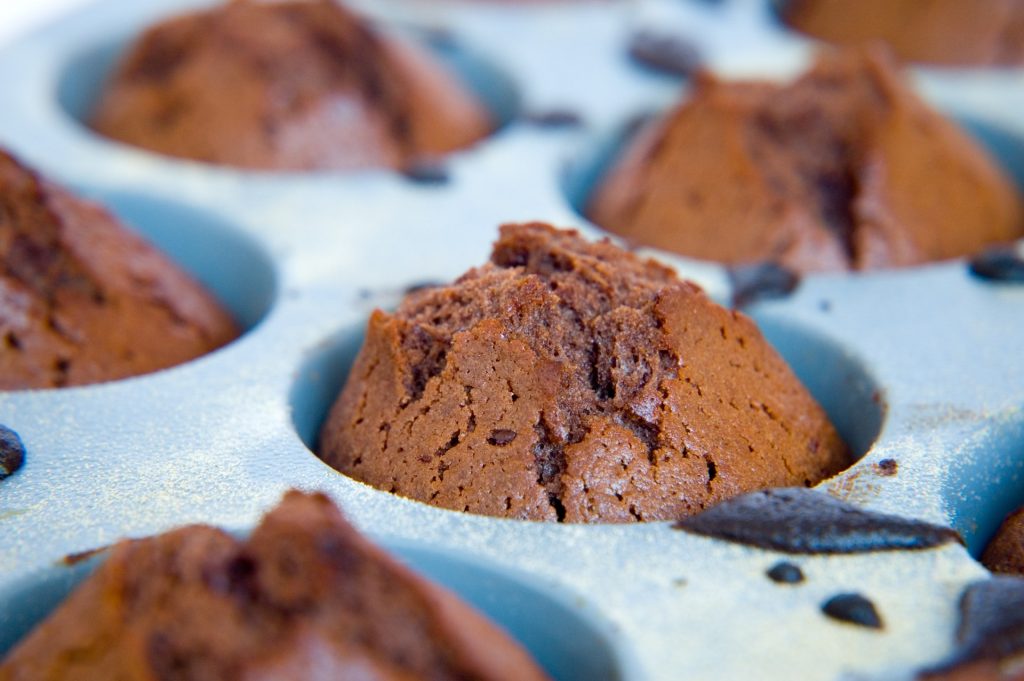 cupcakes de chocolate saludable
