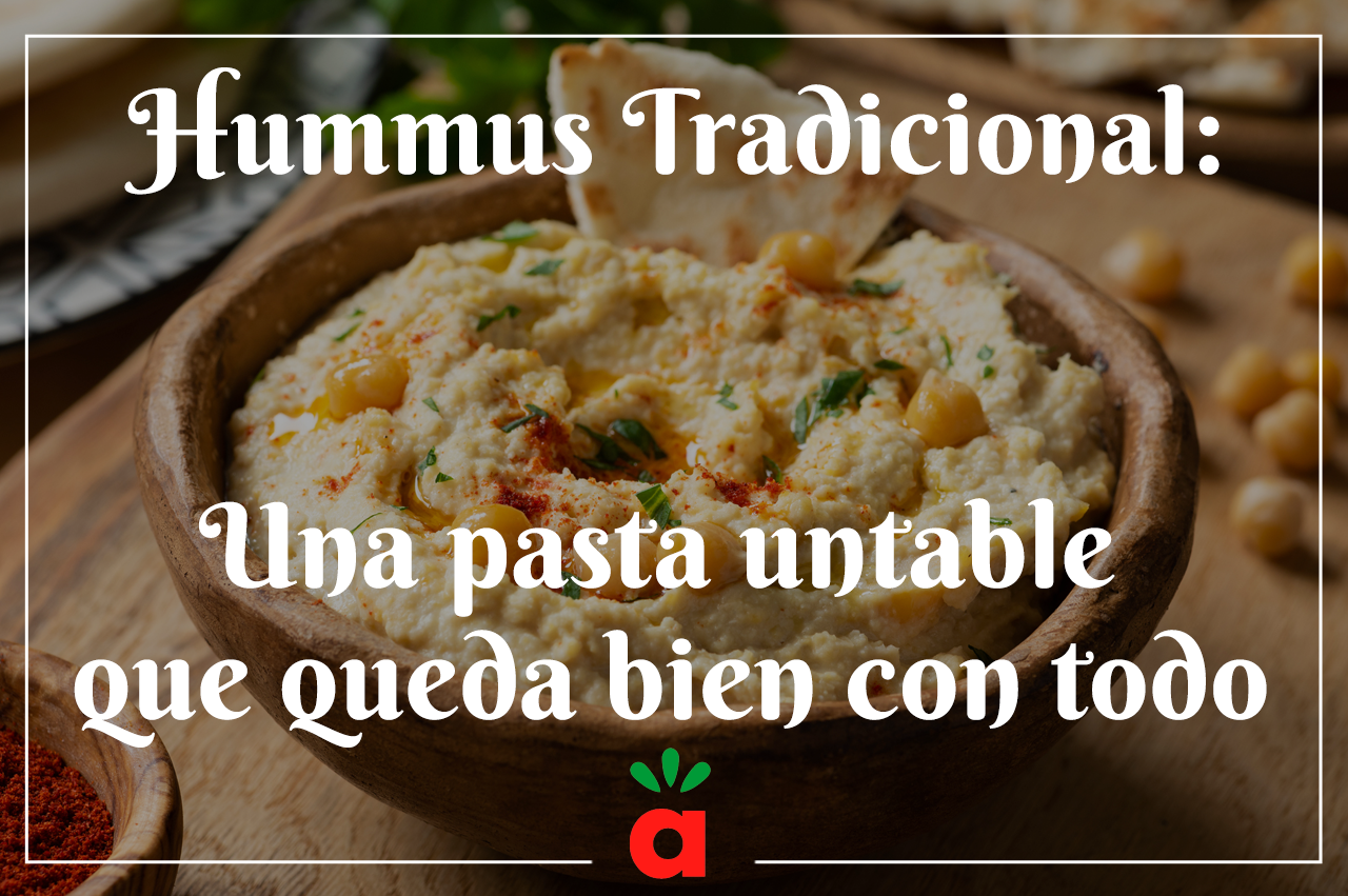 En este momento estás viendo <strong>Hummus Tradicional: Una pasta untable que queda bien con todo</strong>